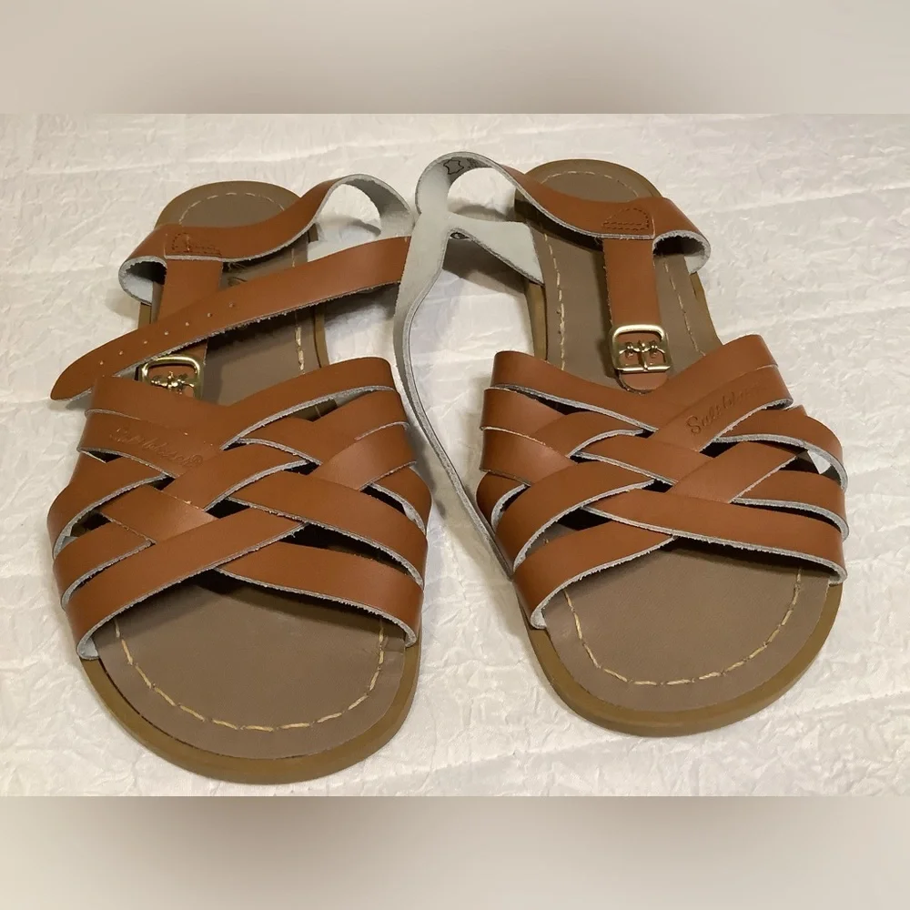Saltwater Sandals Tan Size 7